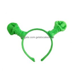 Overig Huis Tuin Halloween Haar Hoepel Shrek Haarspeld Oren Hoofdband Hoofd Cirkel Feestkostuum Item Maskerade Benodigdheden Drop Delivery Dhqo5