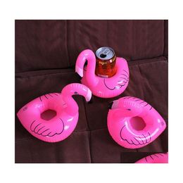 Andere huizentuin opblaasbare drankbekerhouder Cartoonfles zweven mooi zwembad bad speelgoed voor strandfeest flamingos donut Waterme Dhugl