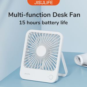 JISULIFE Portable Petit Ventilateur De Bureau Ventilateur De Table Ultra Silencieux USB Ventilateur De Refroidissement Rechargeable Avec 4 Vitesses Puissant Vent Bureaux Ventilateur 230821