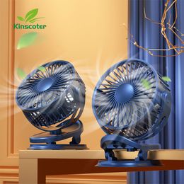 Autre Maison Jardin Kinscoter Mini Ventilateur USB Batterie Rechargeable Ventilateur avec Minuterie Vent Fort 3 Vitesse Bureau Portable Silencieux Bureau Camping Extérieur 230518