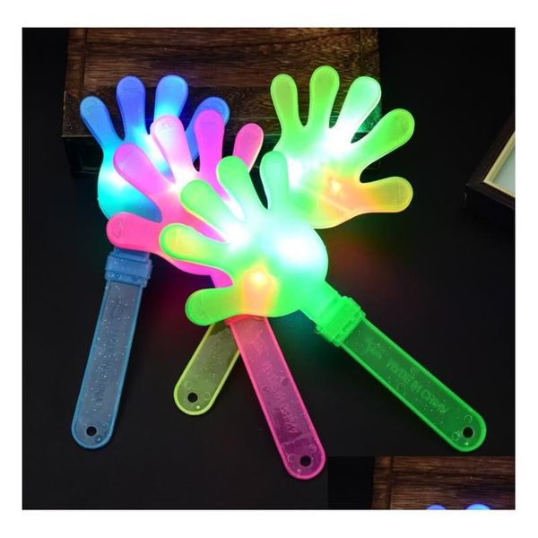 Otro jardín de hogares LED LED UP Hand Hand Clapper Fiest Bar suministros de novedad Flashing S Palm Slapper Kids Electronic al por mayor D DHDSW