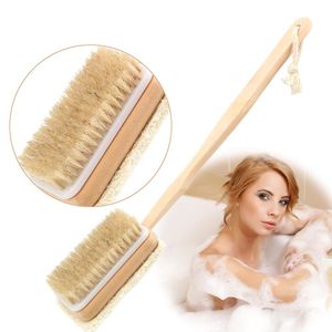 Autre maison jardin luffa poils des deux côtés brosse de bain corps dos nettoyage peau cuticule graisse enlever 230919