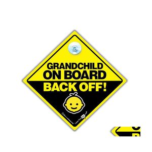 Other Home Garden Mdf Sublimation Car Warning Sign Blanks Diy Baby On Board Voor Heat Press Drop Delivery Dhpjr