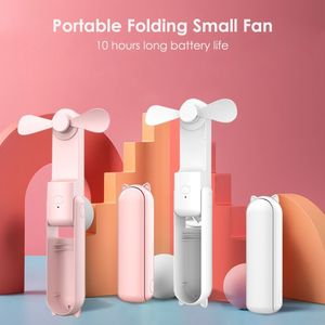 Other Home Garden Mini Silent Small Fan Folding Portable Usb Electric Desk Office Multi Function Household Portable Charging Multifunctional Power 230506