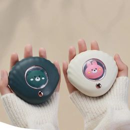 Autre Maison Jardin Mini hiver chauffe-mains dessin animé mignon double face chauffage rapide coque USB chauffage rechargeable 231130