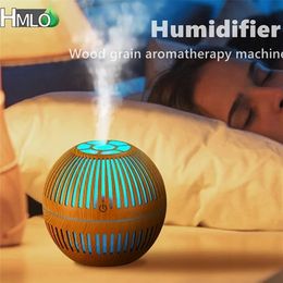 Andere huizentuin mini -hout aromatherapie diffuser ultrasone nano spray luchtbevochtiger aroma etherische olie cool mist maker 221007