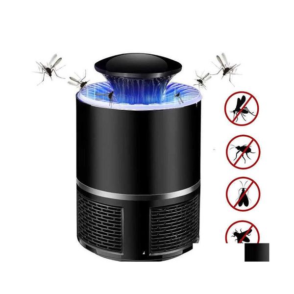 Autre jardin de jardin Mute Mosquito Killer Lamp 2W USB Powered LED Bug Zapper Lure Trap pour la chambre Drop Livraison Dhhzn de la chambre à coucher