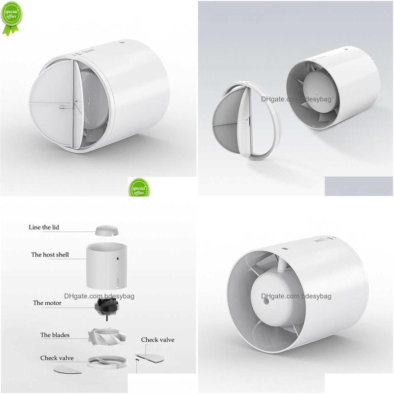 Altro giardino domestico Nuovo Grow 4 pollici di coltivazione di dotti ventilatore ad aria ventilatore ventilazione scarico mini extractor a parete drop dropemb