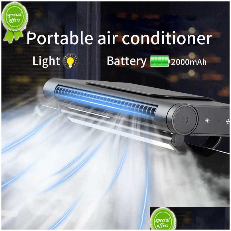 Other Home & Garden New Portable Air Conditioner Rechargeable Electric Fan Adjustable Cooler With Night Light Office Quiet Ceiling Han Dhzo0