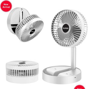 Autre maison jardin nouveau ventilateur portable de bureau calme 6 vitesses vent 2000mAh Tableau de pliage USB à usb alimenté pour la batterie pour la chambre DRO DRO DHVCS