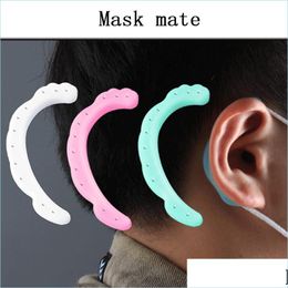 Autre Maison Jardin Une Paire Crochets D'oreille Pour Masque Écouteurs Silicone Clip Masques Crochet Cintre Universel Casque Drop Delivery Dh2Up