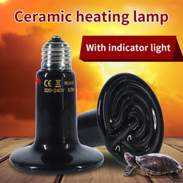 Otro hogar jardín mascota calefacción bombilla infrarrojo negro emisor de cerámica lámpara de calor para reptiles animales calentador brooder Heate 230706