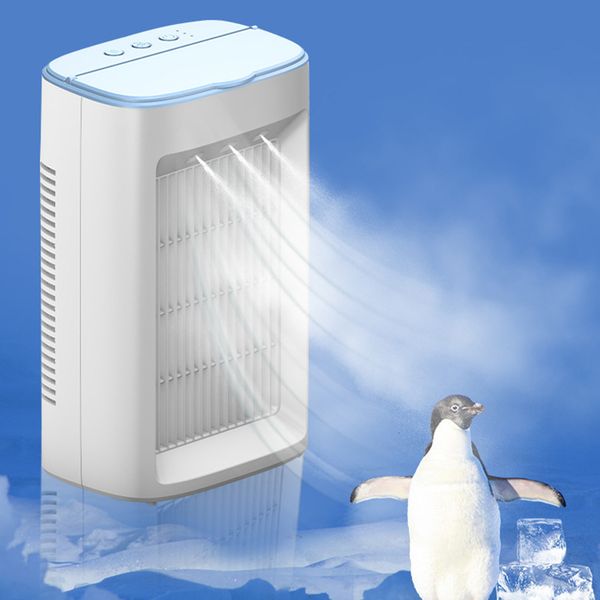 Autre Maison Jardin Climatiseur Portable Multifonction Mini Ventilateur USB Refroidisseur D'air Électrique Brume De Pulvérisation D'eau 3 Vitesse Vitesse Air Ventilateur De Refroidissement Humidificateur 230525