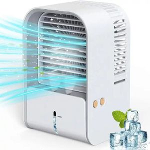 Andere huizentuin draagbare ventilator airconditioning mini oplaadbare USB -ventilator desktop spraybevochtiger thuisluchtkoeler voor kamer 230821