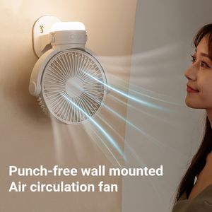 Autre maison jardin télécommande rechargeable appareil ménager ventilateur de circulation d'air mural avec lampe à LED ventilateur de plafond de camping en plein air portable 230607