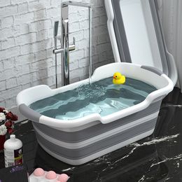 Autre maison jardin silicone pliable bébé prendre un bain baignoire antidérapant bain de pieds seau pliant portable chien chat salle de bain panier à linge 230826