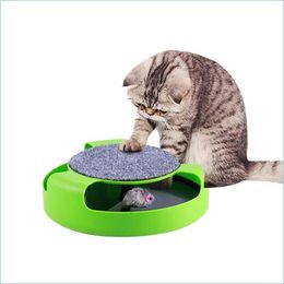 Andere huizentuinspeelgoed Pet Scratching Board grappige vangst nep muis plastic game draaitafel drop levering 2021 home tuin homeIndustry dhi8h