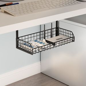 Autre Maison Jardin Sous Bureau Fil De Stockage Rack Câble Organisateur Plateau Chic Gestion Table 230804