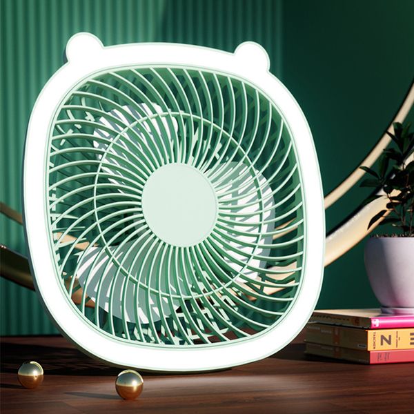 Other Home Garden USB Charge Night Light Fan Wireless Techo Ventiladores eléctricos Colgante de pared Enfriador de aire Desktop Mini Circulator Camping Night Lamp Fan 230607