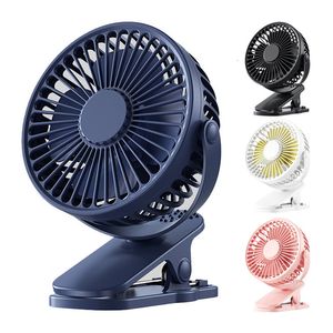 Other Home Garden Ventilateur de table rechargeable USB Type de clip Mini ventilateur de bureau portable Rotation à 360 degrés Ventilateur à clip réglable pour dortoir étudiant 230714