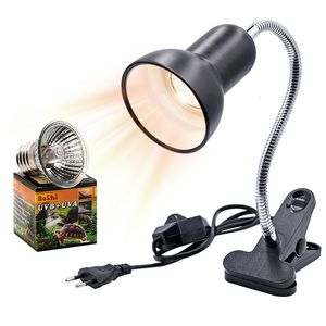 Autre Jardin de la maison UVAUVB 30 Support de lampe pour reptiles avec thermomètre à pince Hygromètre Lézard Tortues Tortues Ampoule chauffante 220V 230920