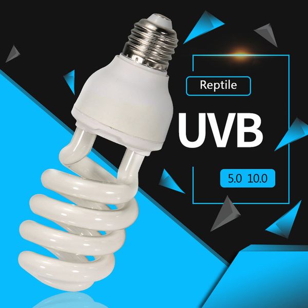 Autre maison jardin UVB 50 UVB100 lampe reptile tortue ampoule lézard serpent lguanas chaleur calcium lumière économie d'énergie E27 13W 26W 110V 220V 230909