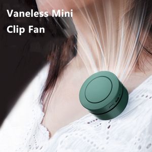 Other Home Garden Vaneless Mini Clip Fan Cuello Cintura Ventilador Refrigeración por aire USB Ventilador personal Pesca al aire libre 3 velocidades Ventilador de escritorio 360 ° Camping 230626