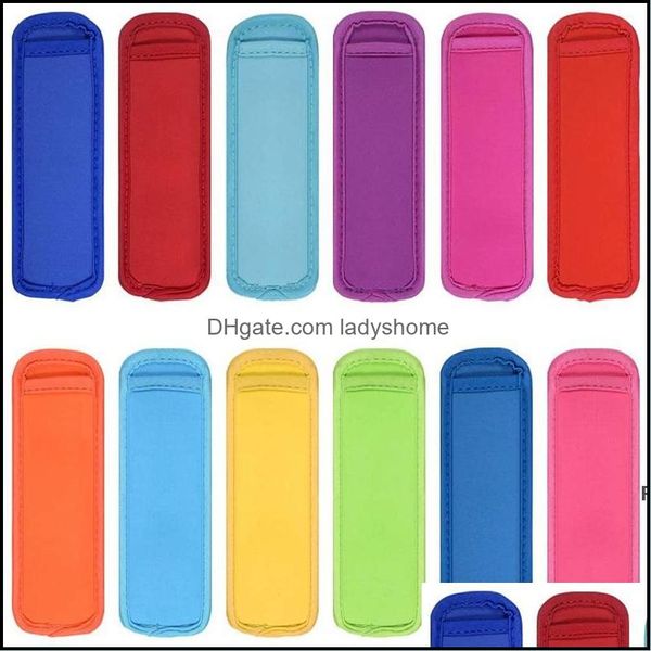 Other Home Garden100Pcs Popsicle Sleeve Bâtons de Glace Er Articles Ménagers Enfants Sac Anti-Froid Lolly Zer Titulaire Hwe6860 Drop Delivery 202