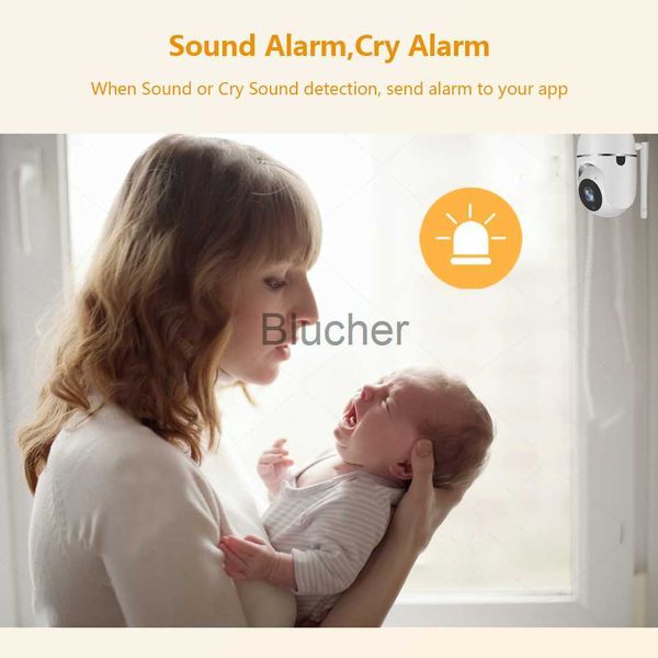 Otro Home Security 720P Baby Monitor Wifi Baby Monitor con cámara Visión nocturna Audio bidireccional Video Niñera Bebé Teléfono Cámara inalámbrica x0731 x0731