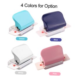 Andere thuisopslagorganisatie Kwtrio 6hole Paper Punch Handheld Metalen gat Puncher 5 Bladen Capaciteit 6mm voor A4 A5 B5 Notebook Scrapbook Diary Planner 230425