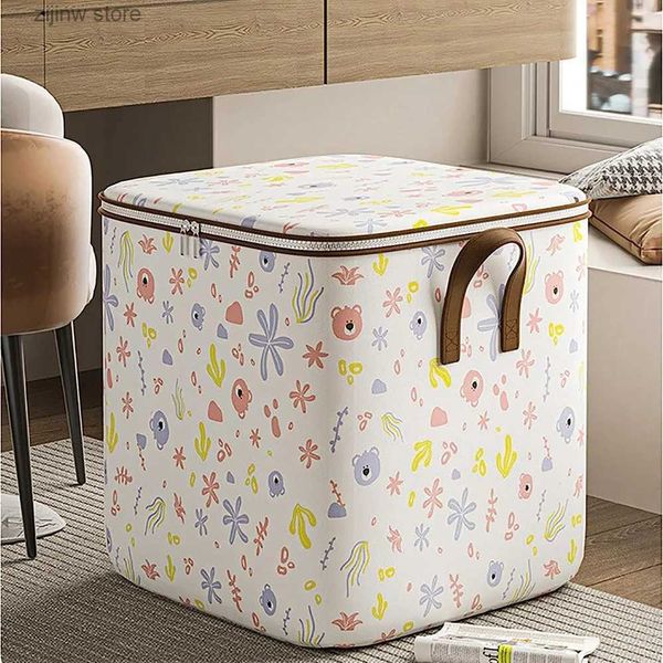 Autre organisation de stockage à domicile Boîte de rangement pour vêtements portable Boîte de rangement pour placard pliable avec poignée durable Boîte de rangement et de tri pour jouets de grande capacité Nouveau Y24032