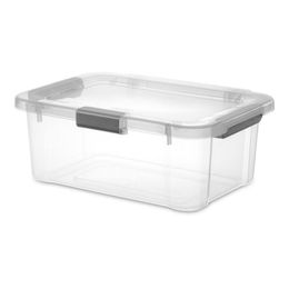 Overig Thuis Opslag Organisatie Sterilite 20 Qt Scharnierdoos Plastic Plat Grijs Set van 6 Drop Delivery Tuin Huishouden Dh1Om