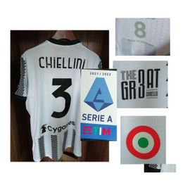 Andere huizentextiel 2022 Match Droeg Player Issue Chiellini Maillot The GR3at Chiello Farewell Matchgame Details voetbal Drop Home Force Dhohk