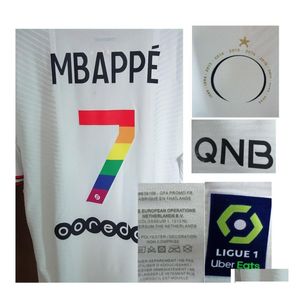 Autres textiles de maison 2022 Match Porté Joueur Numéro Rainbow Jersey Personnalisé N'importe quel numéro de nom Maillot Soccer Drop Delivery Garden Te Homefav Dhtay