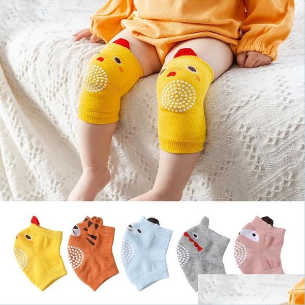 Autre Textile de Maison Bébé Genouillères Infant Toddler Coton Respirant Genouillères Protecteur Animaux Mignons Enfants Eva Pad Cling Coude Drop Deli Dhibm