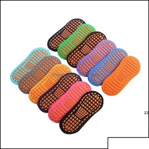 Autre Home Textile Mode Sport Trampoline Le Sile Antidérapant Extérieur Respirant Yoga Absorbant Pilates Chaussettes Jum Femmes Chaussette 041 Dro Dha52