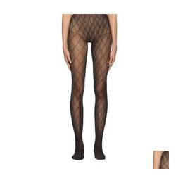 Autre Textile de maison Lettre G / L / C / F Y Mesh Long Desinger Bas Femmes Délicat Femmes Collants Net Bas Dames Parti Pantalon Dhckz