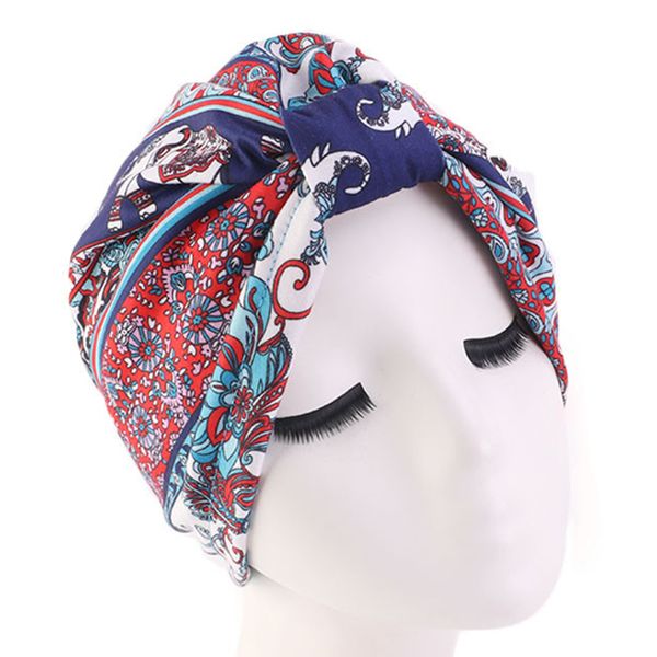 Autre Home Textile Nouvelle capuchon turban de style ethnique bordé de capuchons de chimiothérapie en satin