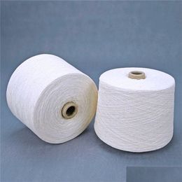 Autre textile de maison Autre textile de maison en gros 100% coton blanc pour le blanchiment et la teinture fil de tissage livraison directe maison jardin maison Dhsom