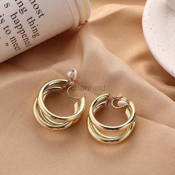 Autre déclaration de vente chaude Clip vintage sur les boucles d'oreilles sans perçage pour femmes Boucles d'oreilles Party Gift bijoux bijoux 240419