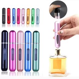 Andere huishoudelijke schoonmaakmiddelen 5 ml parfumverstuiver Draagbare vloeistofcontainer voor cosmetica Mini aluminium spray Alcohol lege fles Hervulbaar voor op reis