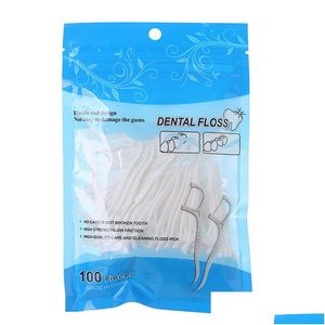 Otras Herramientas de Limpieza del Hogar Accesorios 100 Unids Hilo Dental Flosser Selecciones Tooticks Dientes Stick Diente Interdental Dentals Pick O Dhjgc