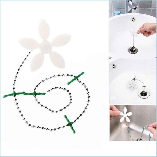 Otras herramientas de limpieza del hogar Accesorios Desagüe Limpiador de fregadero Baño Cabello Filtro de alcantarillado Limpiadores Salida Colador de cocina Anti Clo Dhkrc