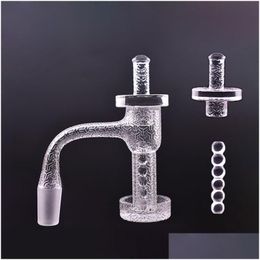 Overige huishoudelijke accessoires 1 stuks Fl Weld Spinner Roken Gegraveerde Terp Slurper Blender Quartz Banger Met Cap Pijlerbodem Yareone San Dhq6J