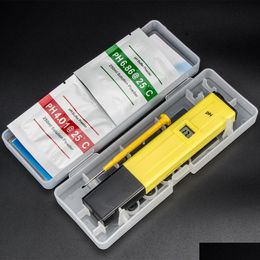 Otros artículos domésticos 50 unids Práctico Laboratorio Química Probador Ph-009 IA 0.0-14.0PH Herramientas Pocket Pen Water Ph Meter para prueba Líquido P Dhltf