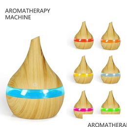 Autres articles ménagers Colorf 300ml Humidificateur Aroma Huile Essentielle Diffuseur Trasonic Purificateur d'air avec changement de couleur LED Light US DHC4O