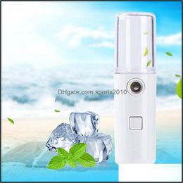 Autres articles divers ménagers Instrument d'approvisionnement en eau cosmétique Forme de pilier Appareil de cuisson à la vapeur faciale tenu dans la main Pulvérisation Ubs Rechargeable Humide Dhsy1