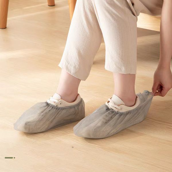 Autres articles ménagers divers couvre-chaussures jetables épaissi Non-tissé couvre-pieds intérieur anti-poussière respirant WJ0033