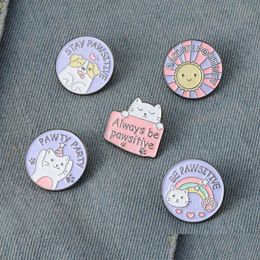 Andere huishoudelijke zonsovergangen Enamel Pin Custom Award Brain SKL Book Broches Bag Lapel Cartoon Badge Sieraden Gift voor vrienden Drop Dhuqv