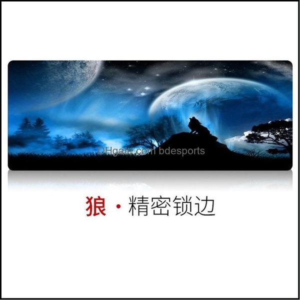 Otros artículos diversos para el hogar Home Garden DIY Sublimación en blanco Mouse Pad Calor Transferencia térmica Rectangar Base de goma Tela Superficie Mousepads